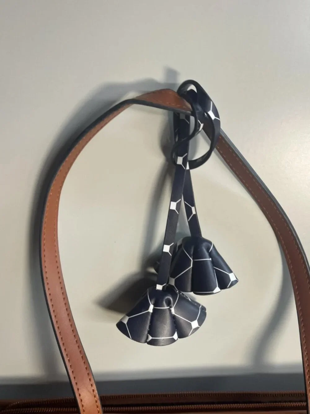 Lovevook Navy Diamond Geometric Tote bag With Matching Handbag & Wallet